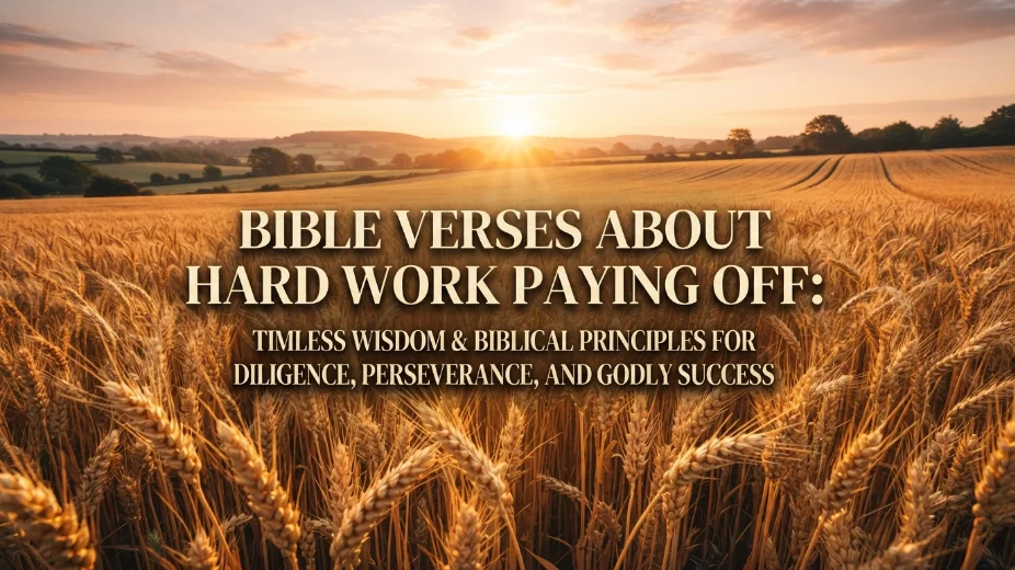 Bible Verses About Hard Work Paying Off: