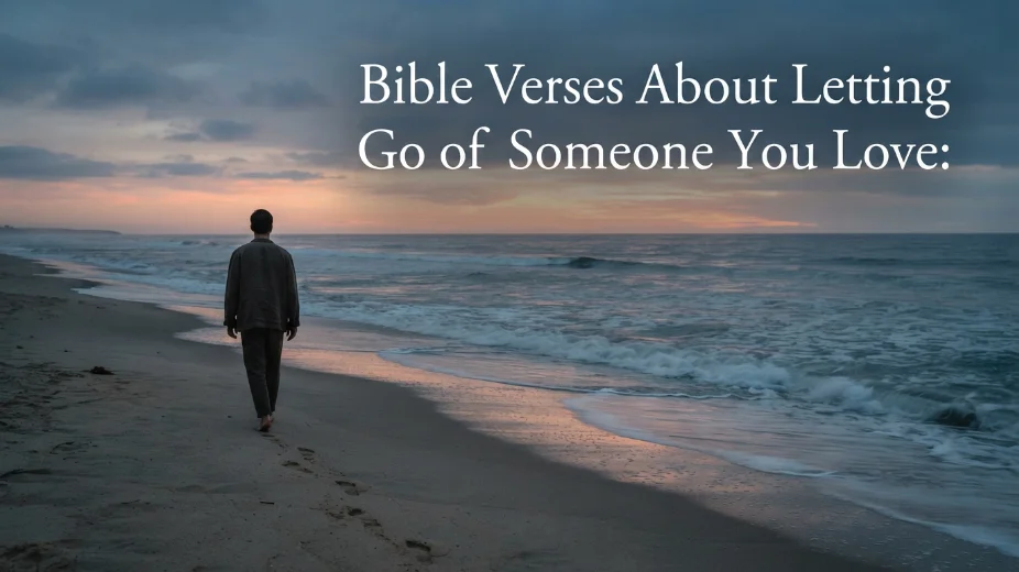 Bible Verses About Letting Go of Someone You Love: