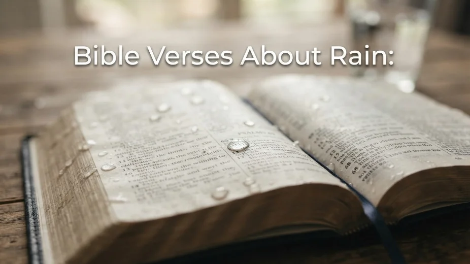 Bible Verses About Rain: