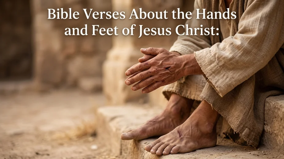 Bible Verses About the Hands and Feet of Jesus Christ: