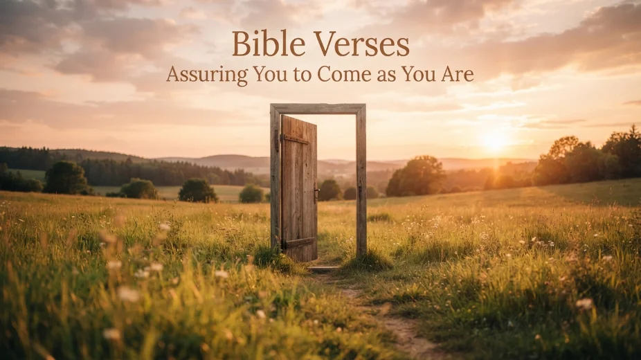 Bible Verses Assuring You to Come as You Are: