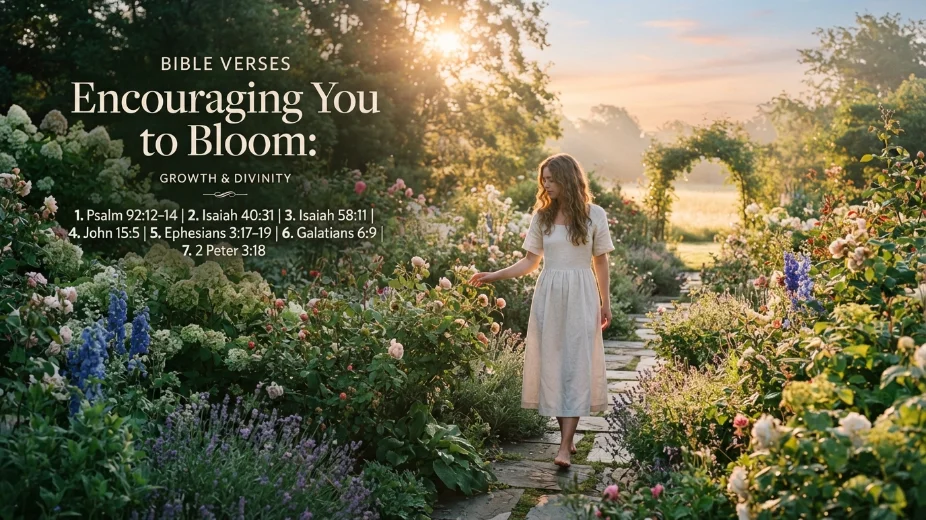 Bible Verses Encouraging You to Bloom: