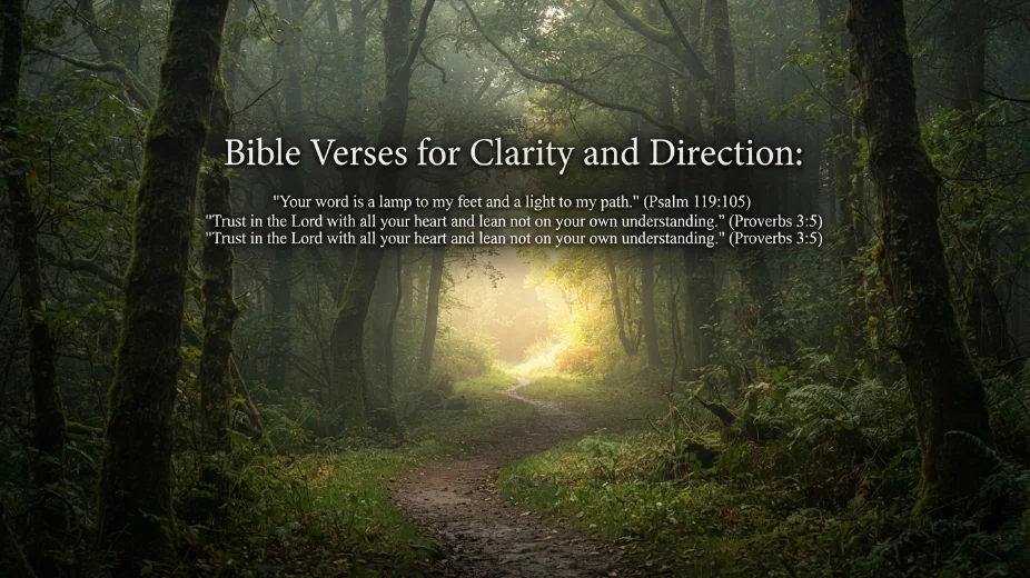 Bible Verses for Clarity and Direction: