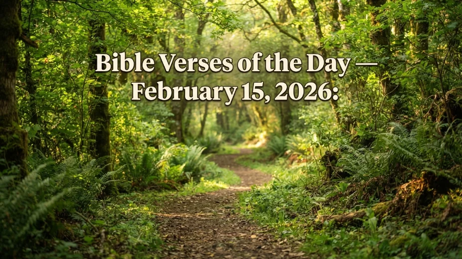 Bible Verses of the Day February 15, 2026: