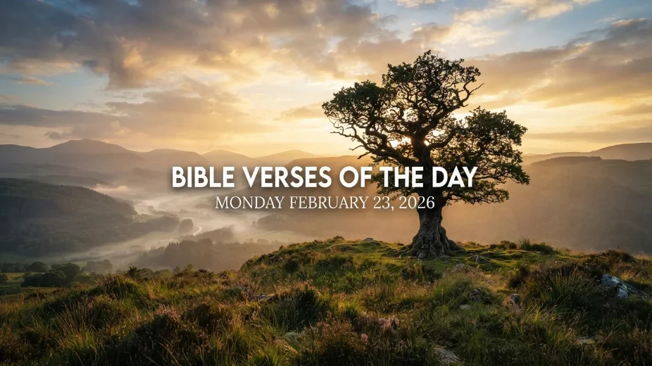 Bible Verses of the Day Monday February 23, 2026: