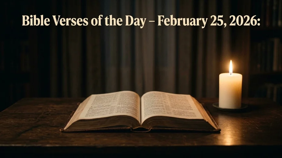 Bible Verses of the Day – February 25, 2026: