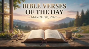 Bible Verses of the Day – March 20, 2026: