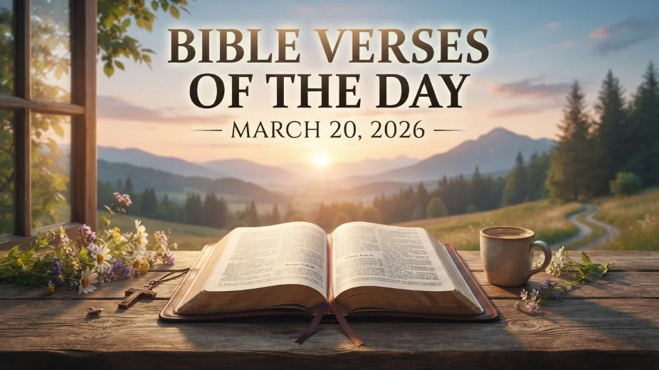 Bible Verses of the Day – March 20, 2026: