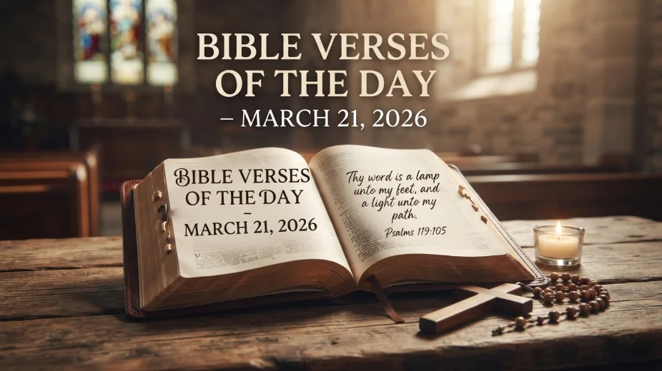Bible Verses of the Day – March 21, 2026: