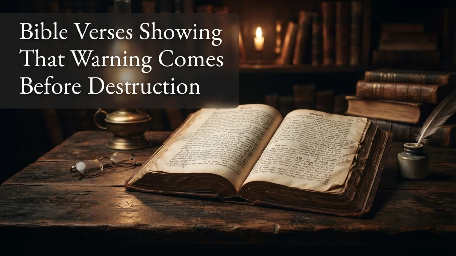 Bible Verses Showing That Warning Comes Before Destruction