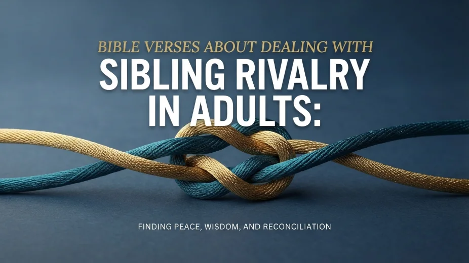 Bible Verses About Dealing With Sibling Rivalry in Adults: