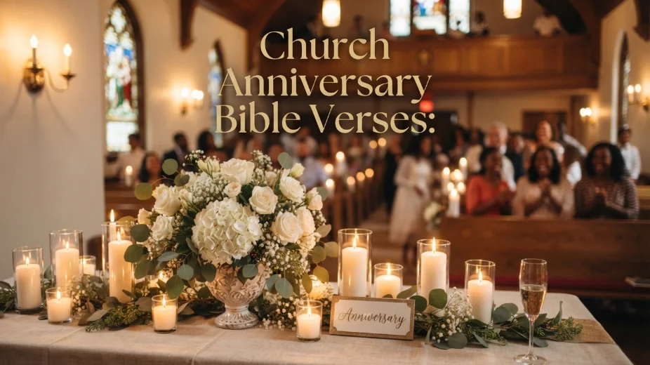 Church Anniversary Bible Verses: