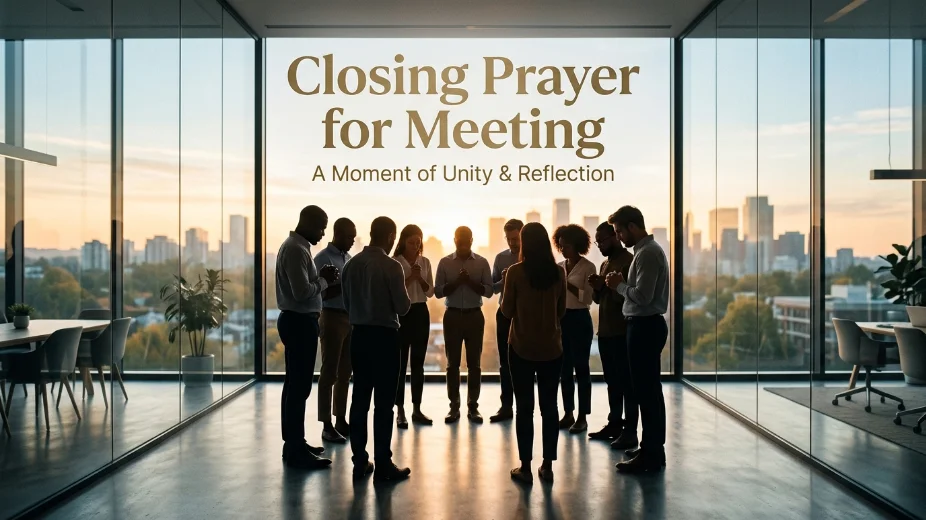 Closing Prayer for Meeting: