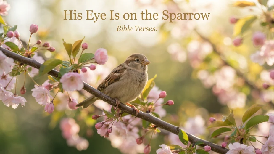 His Eye Is on the Sparrow Bible Verses: