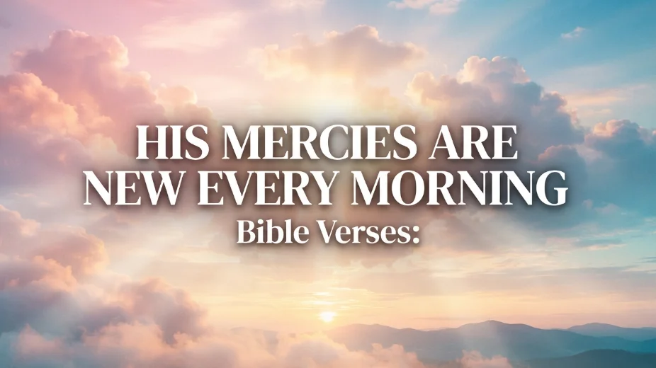 His Mercies Are New Every Morning Bible Verses: